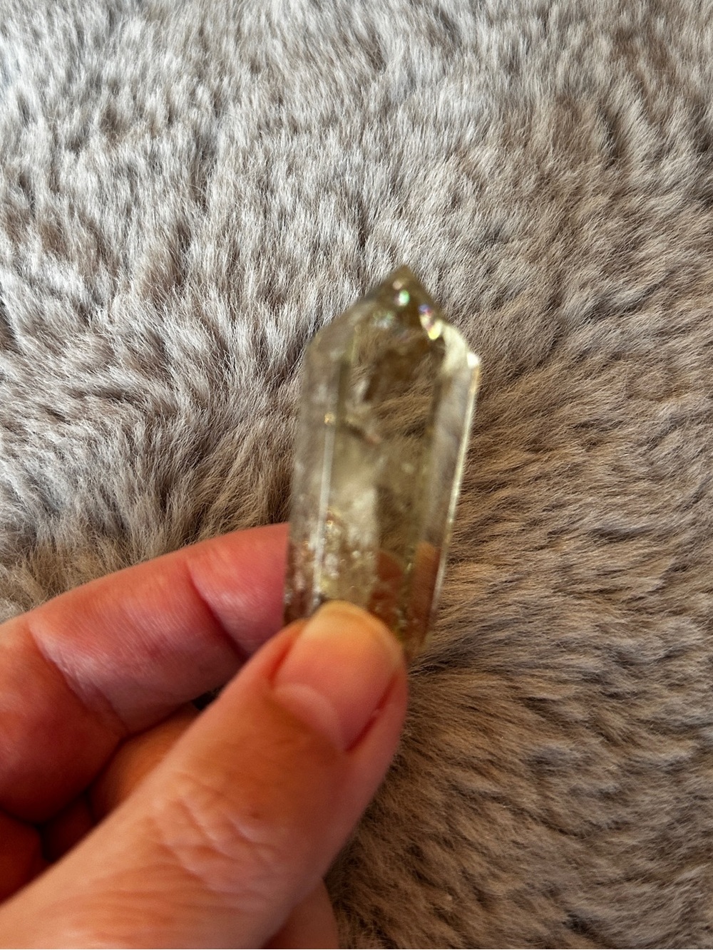 Natural Smoky Quartz Crystal Double Tip